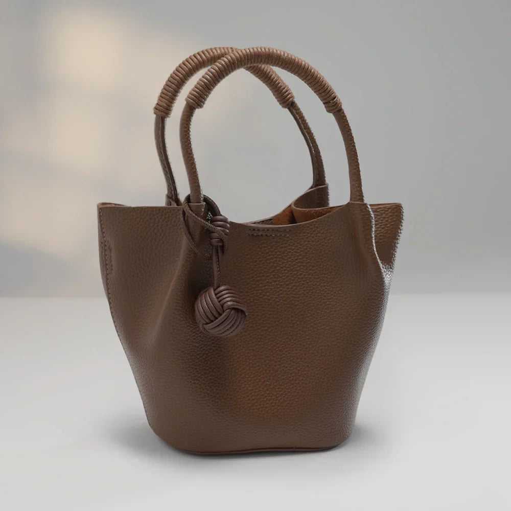 Mugrs™ Vegan Leather Bucket Bag for Daily Commuting